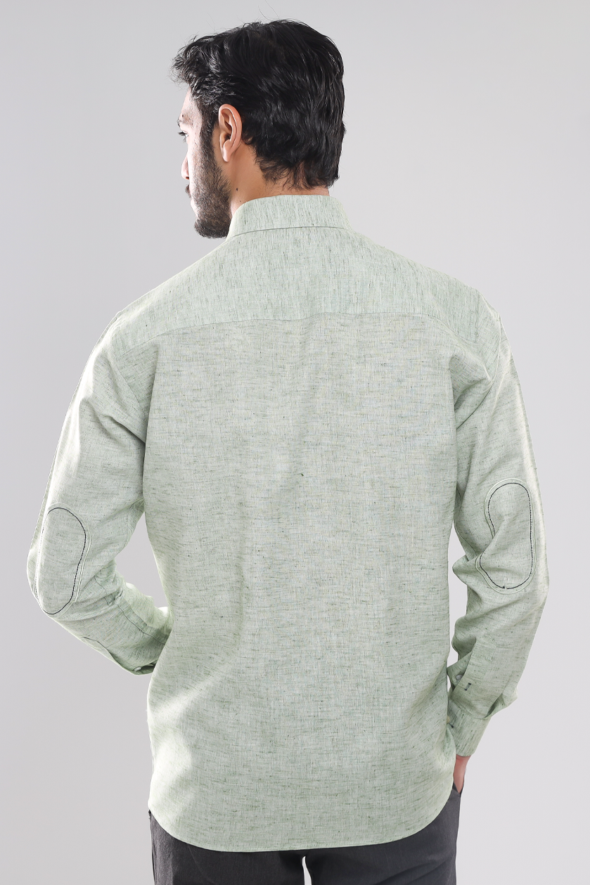 Linen shirt with sleeves