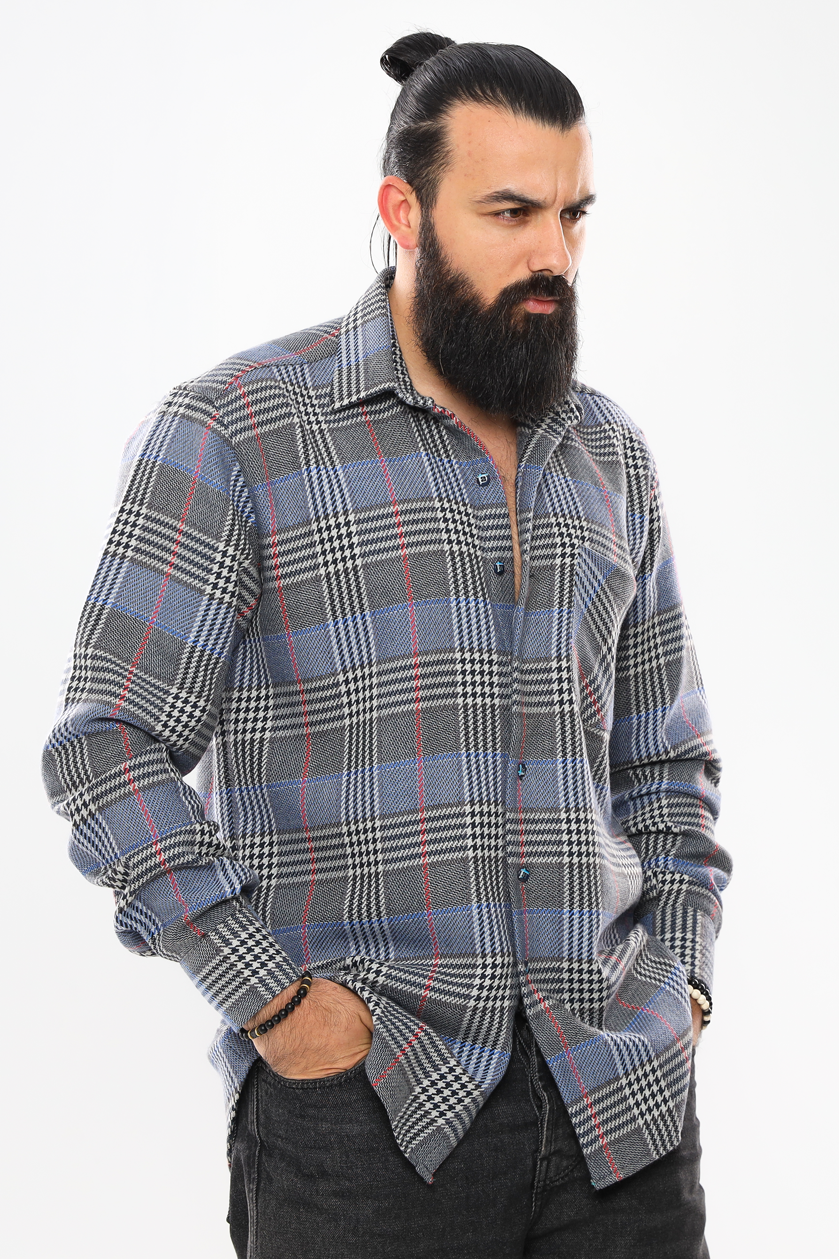 Midweight Men's Wool Shirt – Comfort & Style