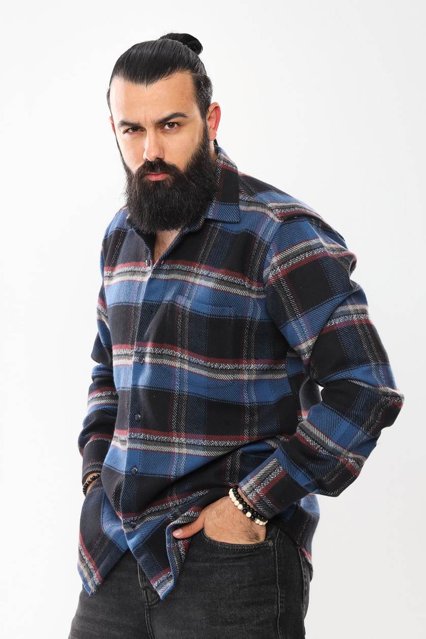 Heavyweight Men's Wool Shirt – Premium Warmth & Durability