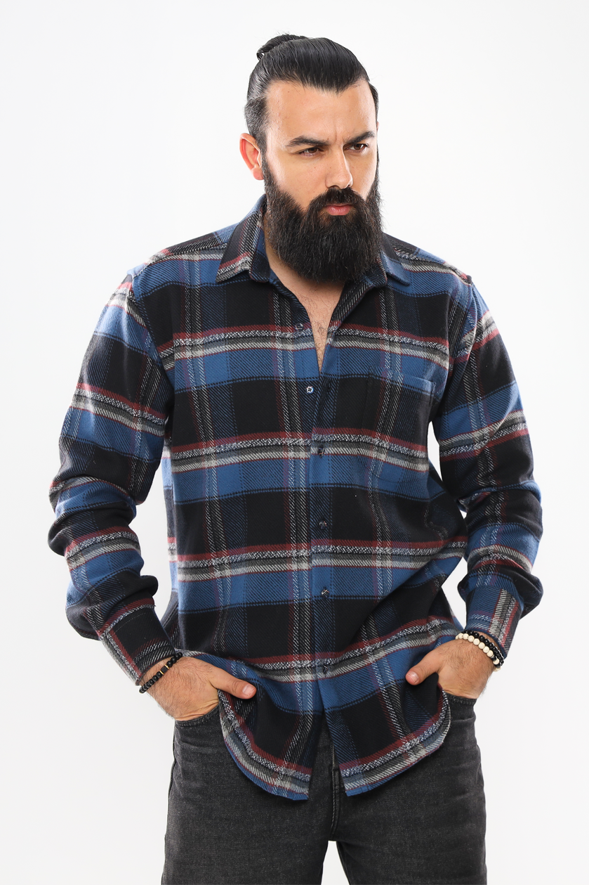 Heavyweight Men's Wool Shirt – Premium Warmth & Durability