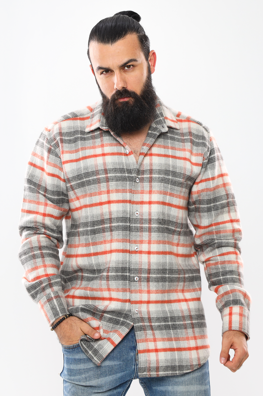 Heavyweight Men's Wool Shirt – Premium Warmth & Durability