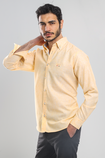 Linen shirt with sleeves