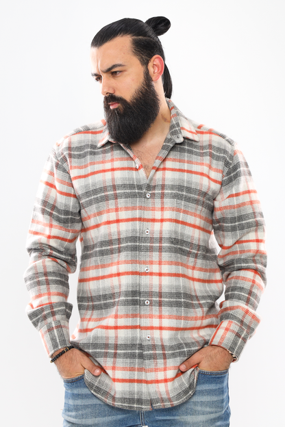 Heavyweight Men's Wool Shirt – Premium Warmth & Durability