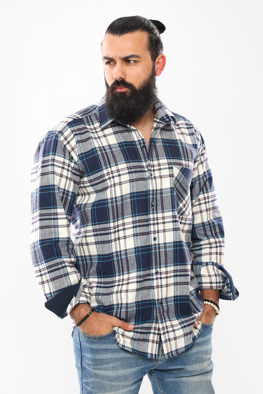 Midweight Men's Wool Shirt – Comfort & Style