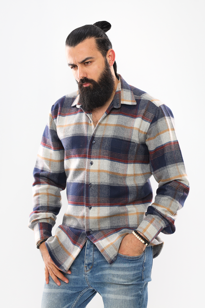 Heavyweight Men's Wool Shirt – Premium Warmth & Durability