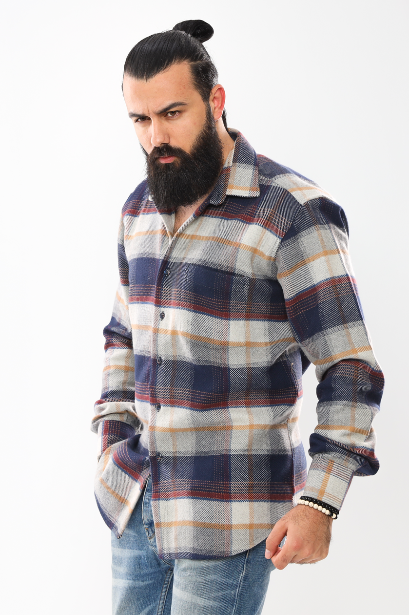 Heavyweight Men's Wool Shirt – Premium Warmth & Durability