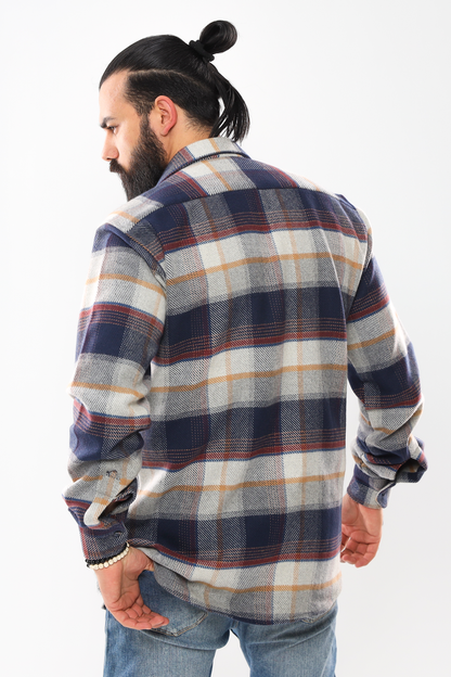 Heavyweight Men's Wool Shirt – Premium Warmth & Durability