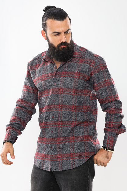 Midweight Men's Wool Shirt – Comfort & Style