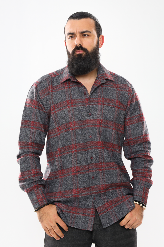 Midweight Men's Wool Shirt – Comfort & Style